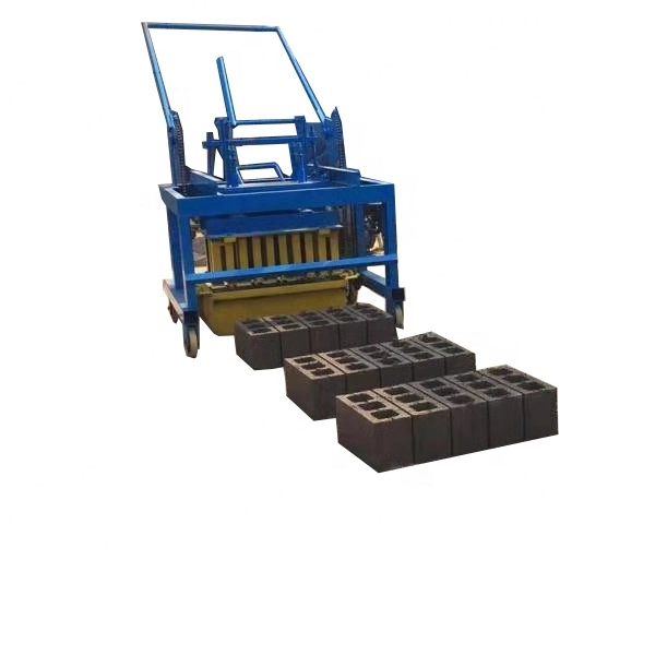 Diesel Engine Movable Concrete Hollow Block Making Machine