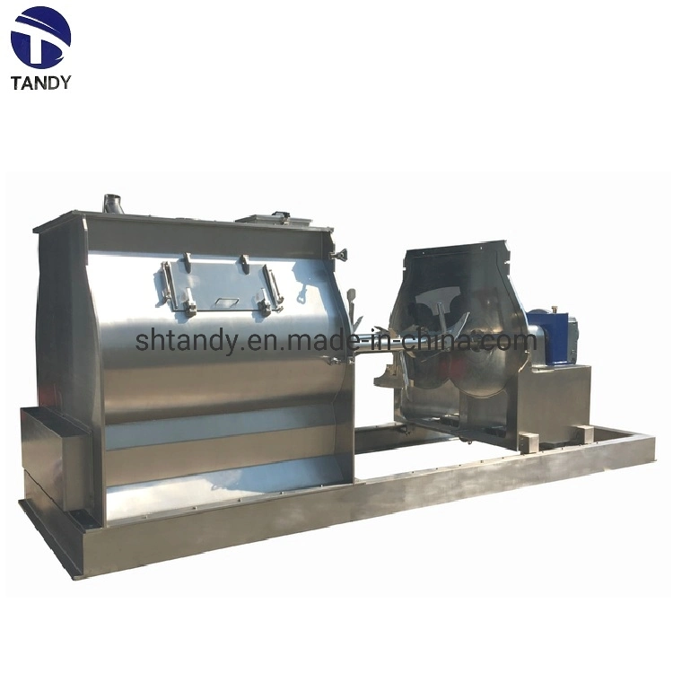 High Efficient Double Shaft Paddle Feed Mixer/Twin Shaft Concrete Mixer