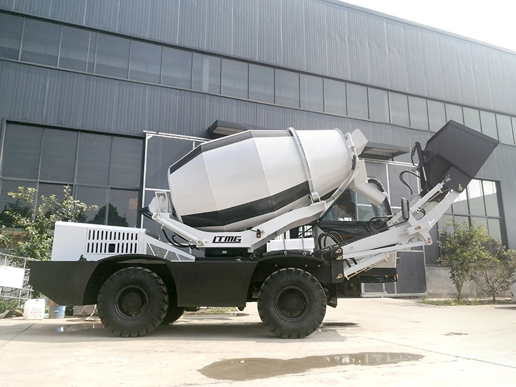 New Ltmg China with Lift Self Loading Swing Drum Diesel Mini Concrete Mixer Trucks