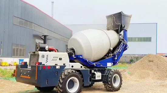 Self Loading Diesel Portable Concrete Mixer with Pump Truck to Make Concrete Blocks with Lift Concrete Mixer Truck