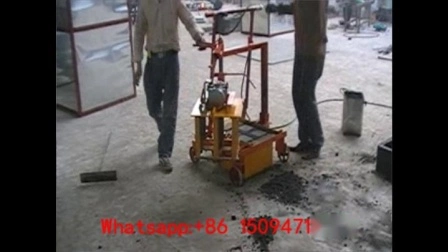 Electric Movable Type Qmr2-45 Concrete Cement Hollow Solid Interlocking Block Making Machine for Construction