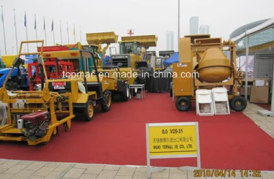 Tilting Drum Concrete Mixer with Self Loading Hopper