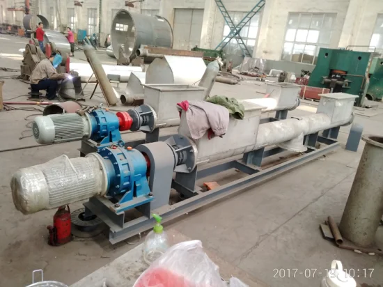 U Trough Stainless Steel Industrial Screw Conveyor Manufacturer Spiral Conveyor System Crushed Grain Sludge Conveyor