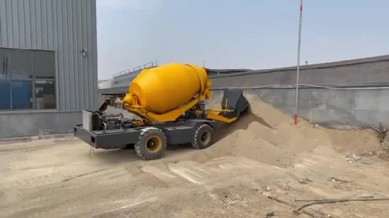 Mobile Portable Self Loading Mini Concrete Truck Mixer Hy400