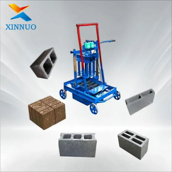 Xinnuo Semi Automatic Diesel Hollow Concrete Cement Block Making Machine Brick Maker Machines Manufacturer Lowest Price